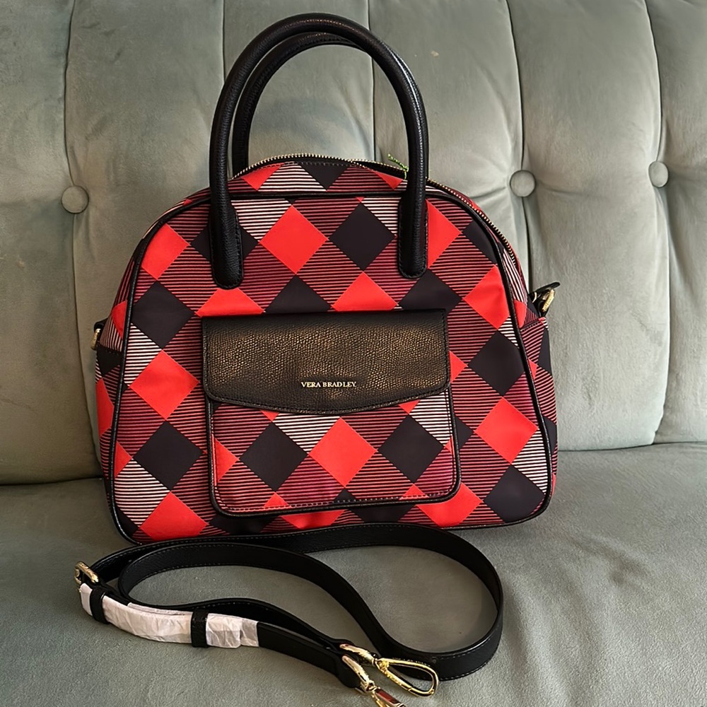 Vera Bradley Buffalo Checker Bowler Bag